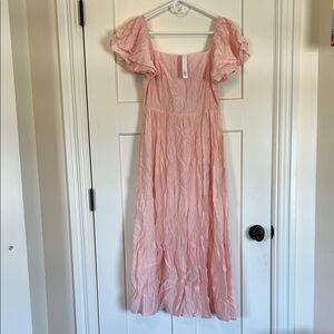 Baltic Born Pink Puff Sleeve Dress